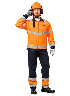 TERMINAL-A high visibility  work suit made of anti-static fabric