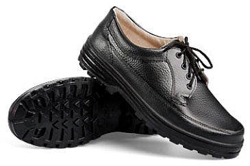 Oil- and gasoline-resistant men's leather shoes