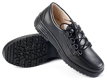 NIKA ladies leather shoes (black)