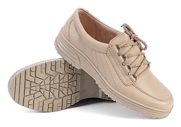 NIKA ladies leather shoes (beige)
