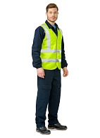 GABARIT-4 high visibility vest, fluorescent yellow