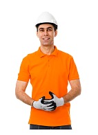 Short sleeve POLO shirt, orange