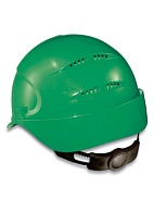 AIR WING a safety helmet with ratchet and textile suspension harness (9762) green