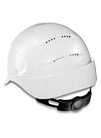AIR WING a safety helmet with ratchet and textile suspension harness (9762) white