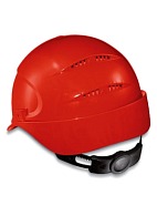 AIR WING a safety helmet with ratchet and textile suspension harness (9762) red