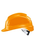 PHEOS a safety helmet with ratchet and textile suspension harness (9772) orange