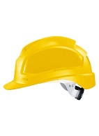 PHEOS a safety helmet with ratchet and textile suspension harness (9772130) yellow