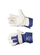 NAVY combined gloves with pigskin