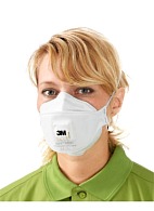 3M™ Aura™ 9322+ filtering half mask (respirator) for protection against particle hazards (dust and mists) (FFP2, up to 12 MAC)