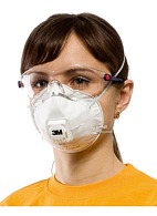 3M™ 8122 aerosol filtering half mask (respirator) with exhalation valve (FFP2, up to 12 MAC)