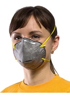 3M™ 9913P speciality aerosol filtering half mask (respirator) with additional protection against nuisance level organic vapors (FFP1, up to 4 MAC)