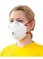 3M™ 8833 filtering half mask  (respirator)  for protection against dust and mists (with exhalation valve) (FFP3, up to 50 MAC)