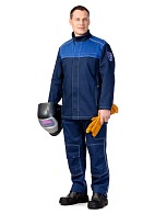 STARK  suit providing protection for a wearer exposed to heat, sparks and weld spatter