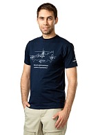 BY HELICOPTER ONLY T-shirt, blue (4009)