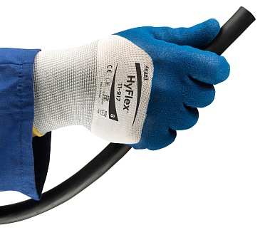 HYFLEX® 11-917 partly nitrile coated gloves