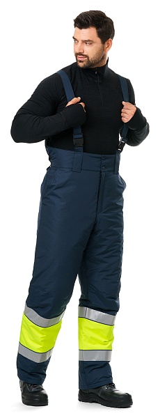 LUMOS men's hi-vis heat-insulated trousers