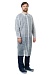 VISITOR Disposable lab coat (spunbond), snap button, white