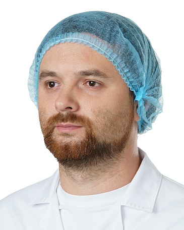 CHARLOTTE medical disposable bouffant cap, blue (RLN5302) (50 pcs)