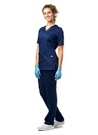 LOTOS ladies medical blouse, dark blue
