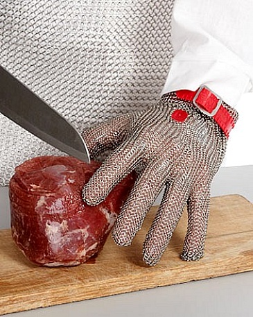 CHAINEX EXTRA stainless steel mesh gloves, sizes 7-7.5; 8-8.5; 9-9.5