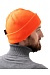 Double layer knitted hat with ThinsulateВ® lining, fluorescent orange