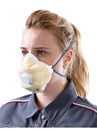 ALINA-V aerosol filtering half mask (respirator) with exhalation valve and additional protection against acid gases