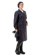 CHEMIST ladies smock for protection against acids and alkalis