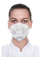 NEVA&REG;-316 aerosol filtering half mask (respirator) with exhalation valve