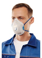 RK 9022 aerosol filtering half mask (respirator) with exhalation valve and additional protection against acid gases