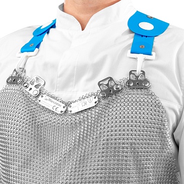 LIGHTINOX MANULATEX chain mail apron with VITOFIX harness