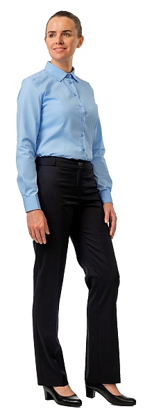 FLEX-T long sleeve ladys blouse, blue