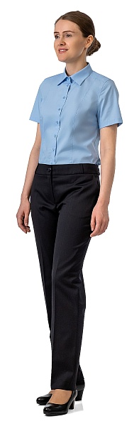 FLEX-T short sleeve lady's blouse, blue