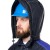 The design of the hood allows it to be worn over the helmet