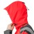 Removable hood with a zipper, with volume adjustment