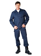 Men's blue  two-piece flight suit