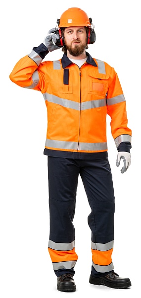 TERMINAL-A high visibility  work suit made of anti-static fabric