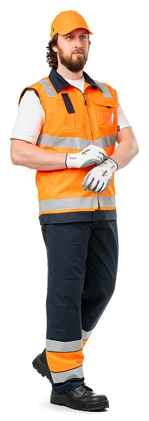 TERMINAL-A high visibility  work suit made of anti-static fabric