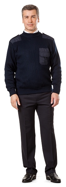 Men's uniform jumper with elbow patches