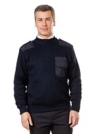 Men's uniform jumper with elbow patches