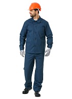 Men's  cotton work suit with reinforced elbow and knee areas for extra durability