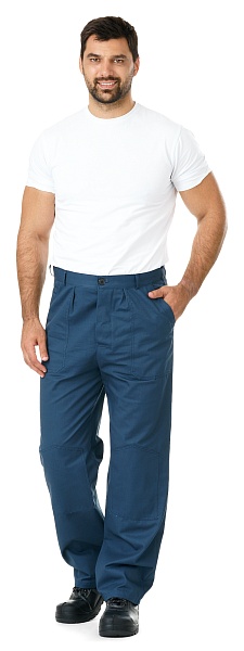 Men's  cotton work suit with reinforced elbow and knee areas for extra durability