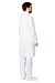 Men's medical lab coat made of coarse calico, white