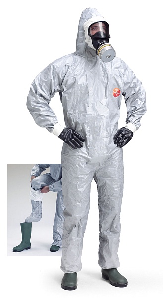 TYCHEM 6000 F coverall with socks (Tychem F)