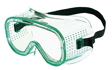 LG10 No Vent Clear uncoated polycarbonate lens goggles.