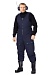 Men's fur-lined bib overall (blue)