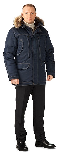 CAPTAIN men's heat-insulated jacket (dark blue)