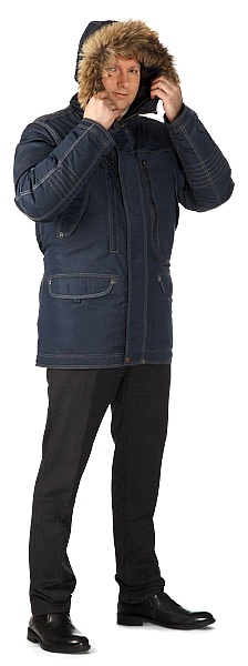 CAPTAIN men's heat-insulated jacket (dark blue)