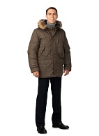 CAPTAIN men's heat-insulated jacket (brown)