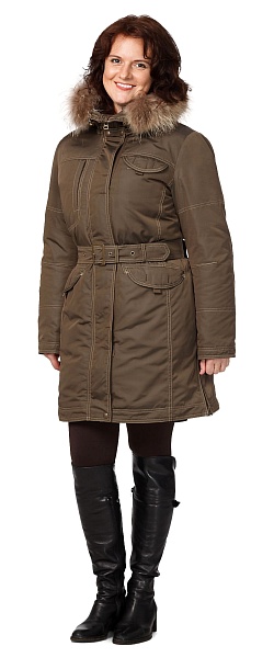 CAPTAIN ladies heat-insulated jacket (brown)
