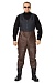 Men's leather bib overall